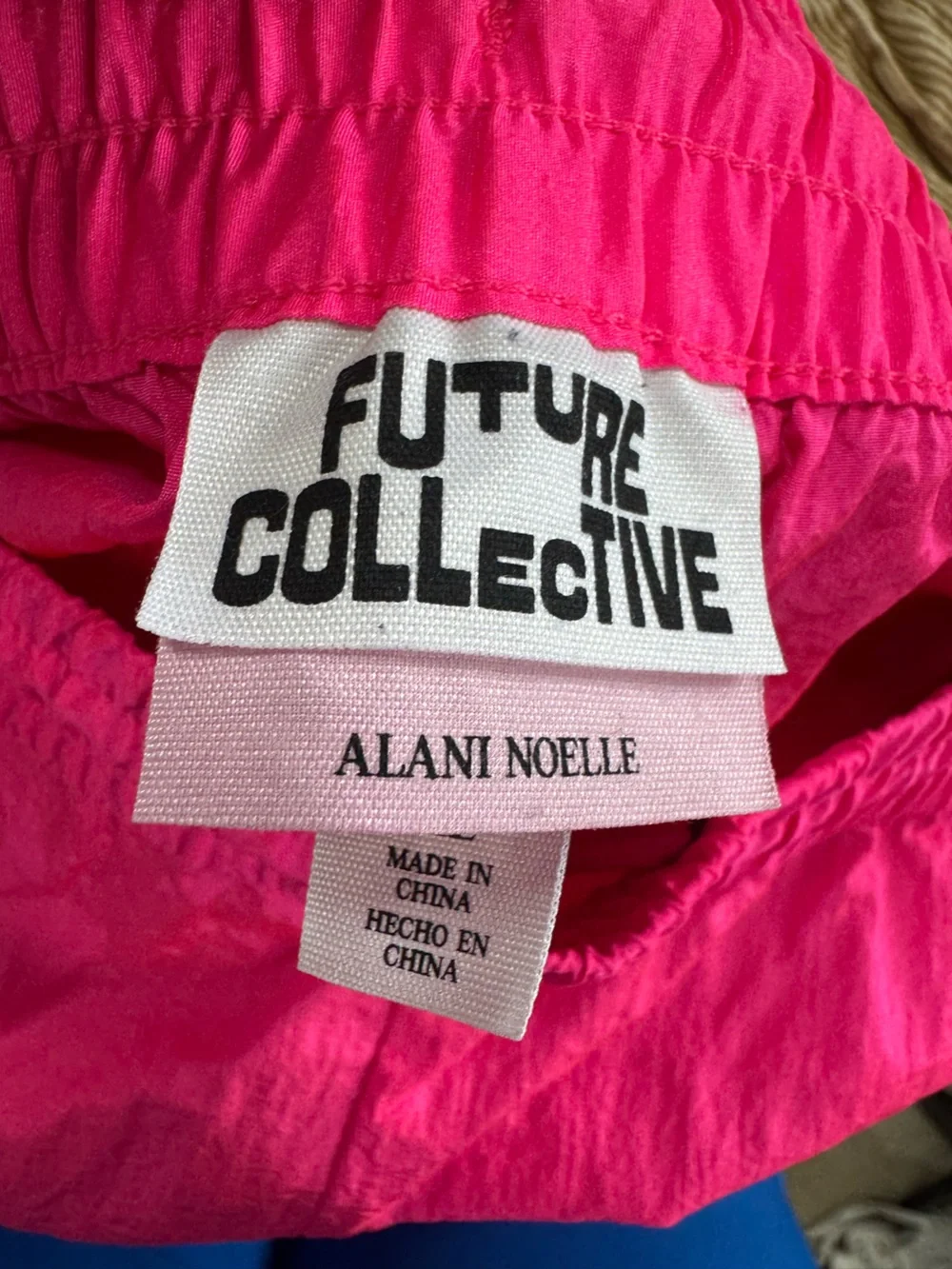The Future Collective Shorts High Rise Bermuda Winderbreaker Neon
